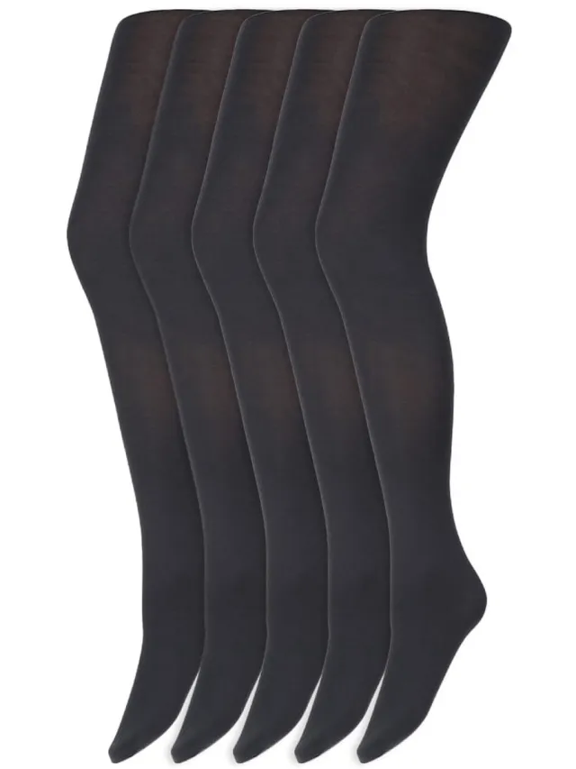 Marianne Gekleurde panty’s | Micro | 60 Denier | Merk: Marianne | Maat: S t/m XXL | Kleur: Staal blauw | 5 Paar