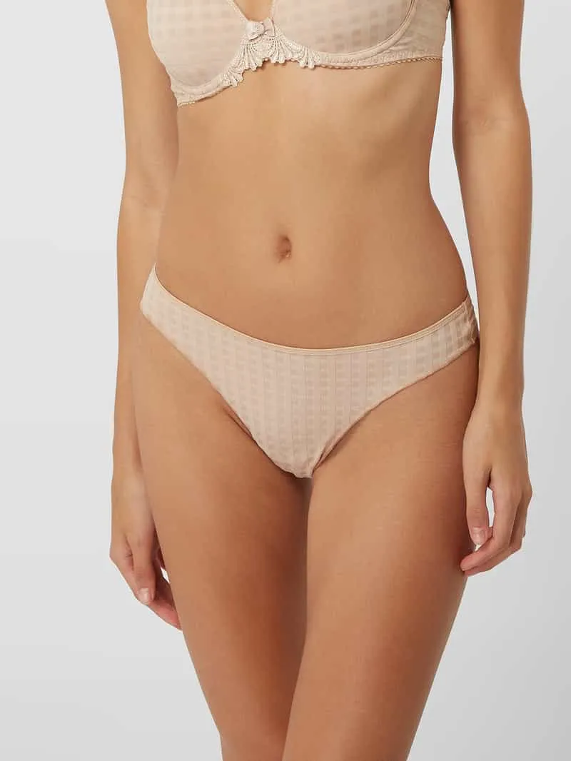Marie Jo String met structuurmotief, model 'Avero Thong' beige, foto 3