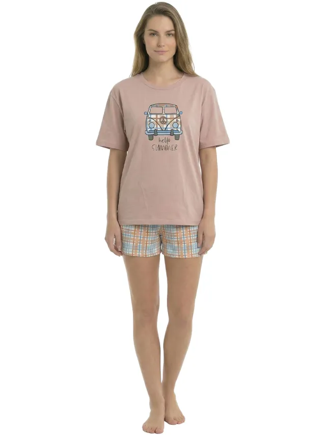 Kisses And Love KL40000 pyjamaset roze