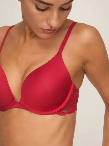 Hunkemöller Voorgevormde push-up beugel bh Angie Rood