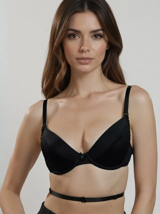 Vivisence kate 1011 push-up bh dames maximiser multiway rugloos uitneembaar, zwart, 70c