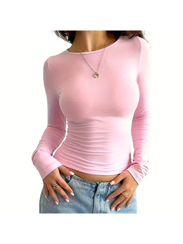 Currero Topje Dames - Top Kleding - Shirt - Blouse - Kort - Volwassen - Roze