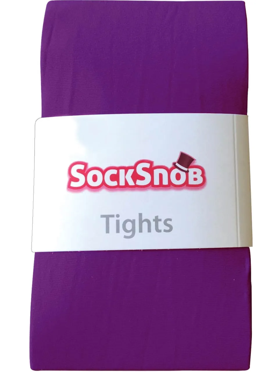 Sock Snob Dames 80 denier ondoorzichtige effen gekleurde panty's - Keizerlijk Paars, foto 2