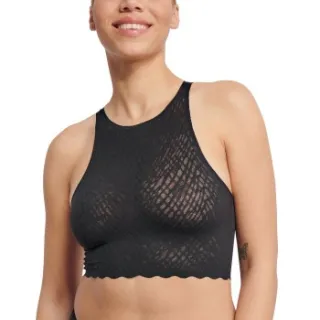 Sloggi ZERO Feel Bliss crop top zwart Geel,Zwart,Blauw