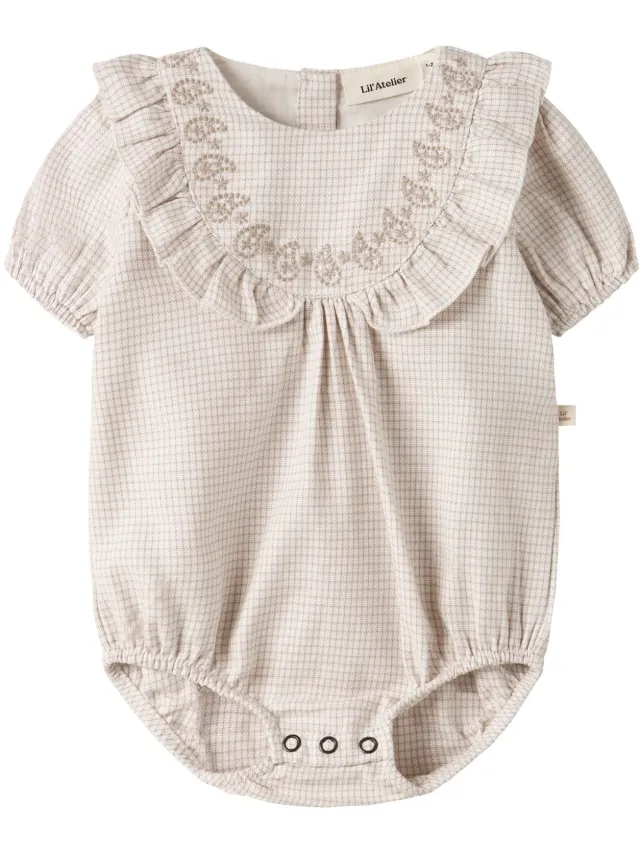 Lil' Atelier Baby Romper Biologisch katoen Coconut Milk