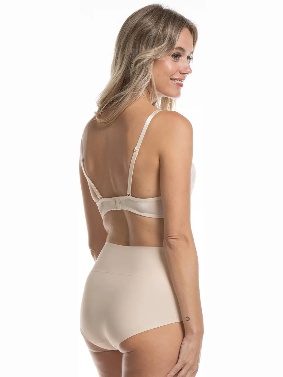 MAGIC Bodyfashion sterk corrigerende maxislip Tummy Shaper lichtbeige ecru, foto 5