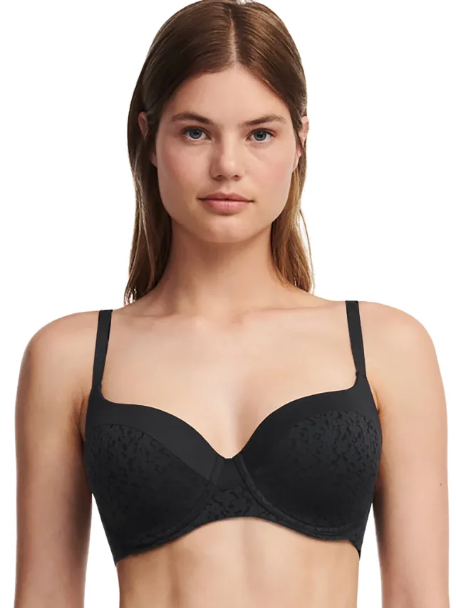 Chantelle EasyFeel voorgevormde T-shirt-bh met beugel Norah zwart