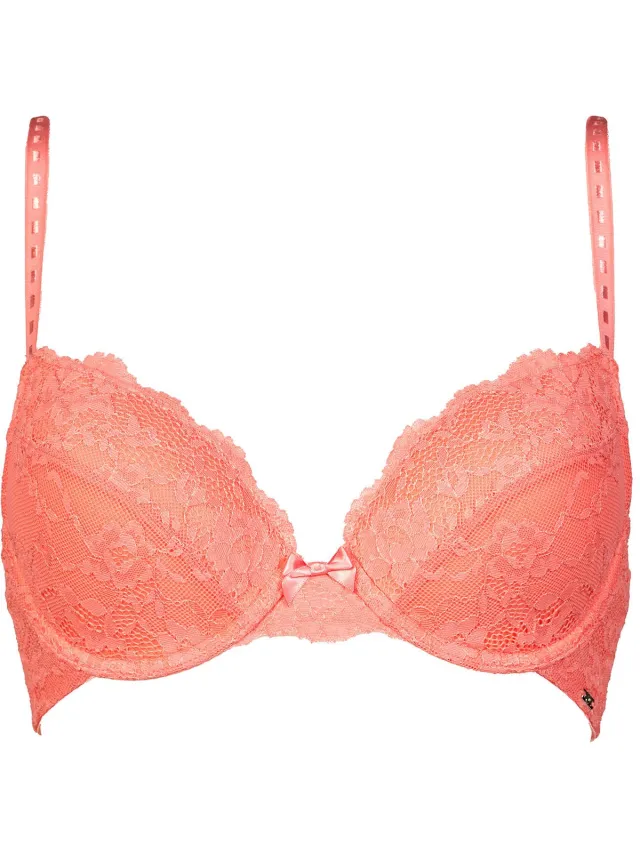 After Eden Molly Padded wire bra in recycled lace - BH - Recycled - Licht Koraal