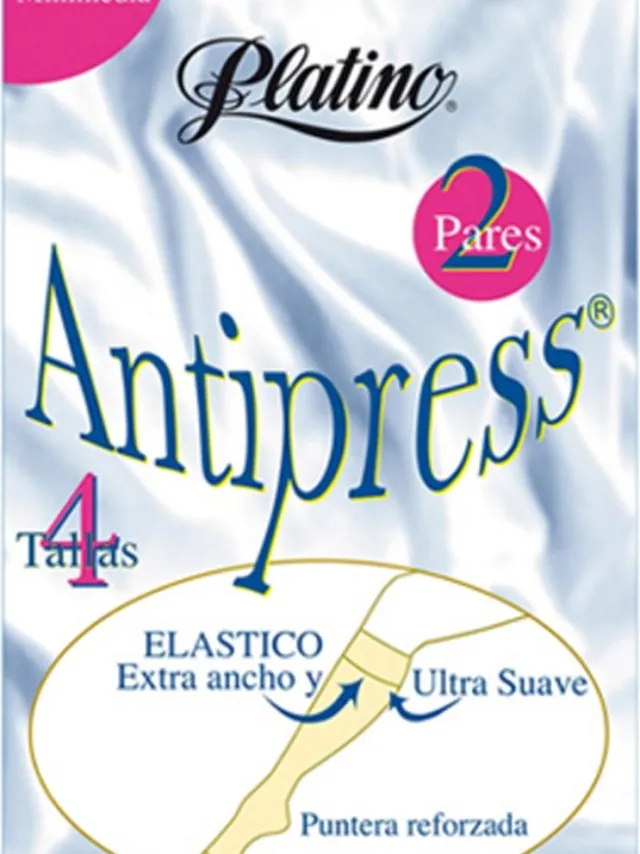 Platino 2 paar zwarte anti press panty kousjes 20 den maat 38/40 omvang 34 a 36 cm