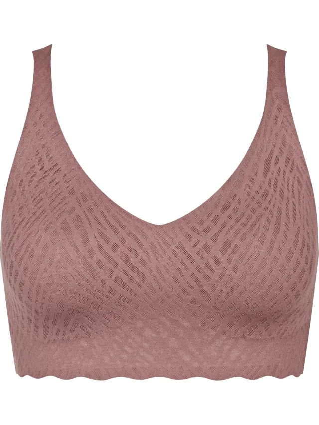 Sloggi Women ZERO Feel Bliss Bralette - bralette - donkerbruin