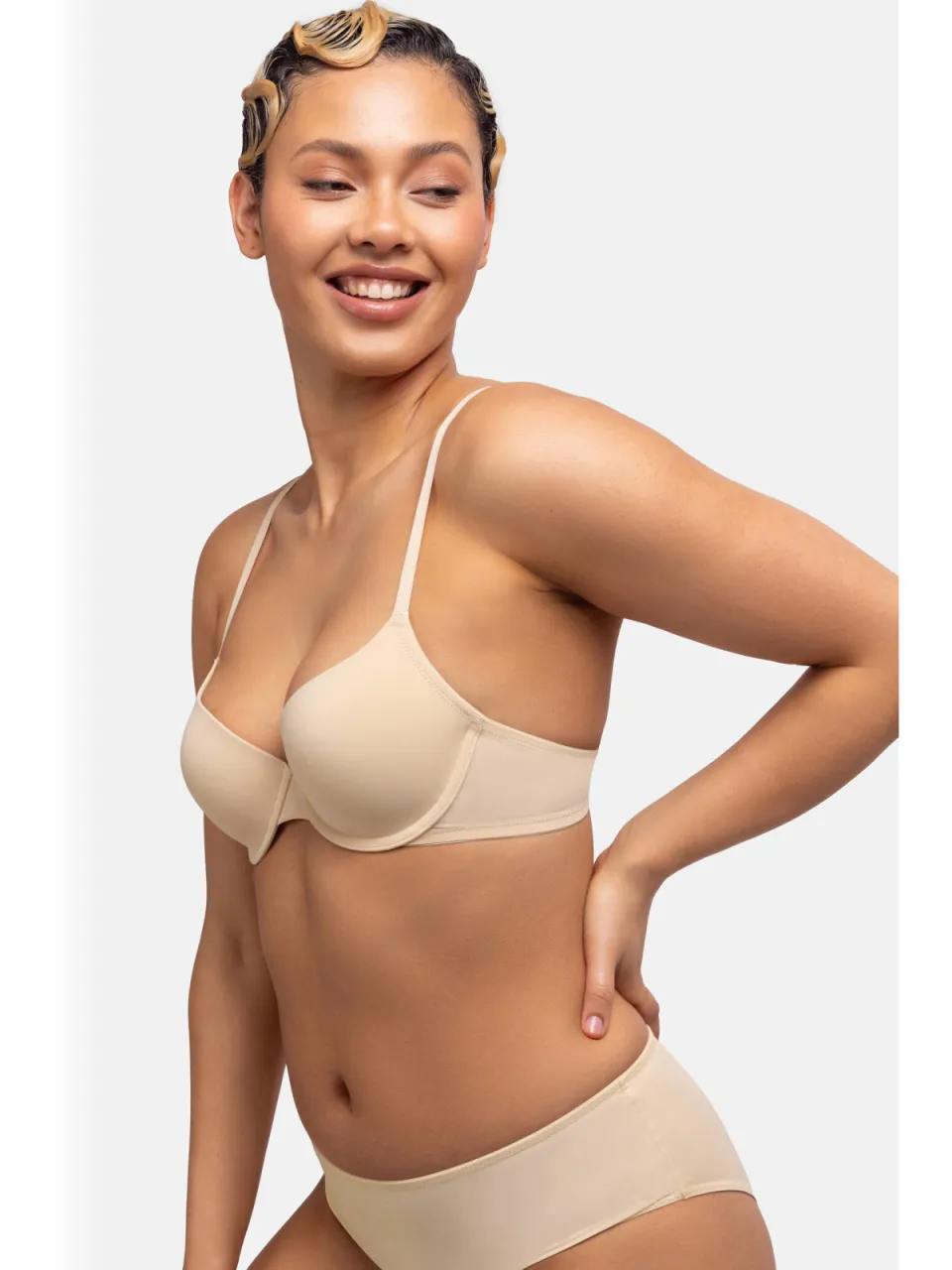 Dorina Michelle T-shirt-bh met beugel lichtbeige, foto 7