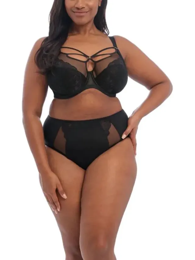 Elomi Brianna Plunge Dames Beha - Maat 90N (EU) Zwart