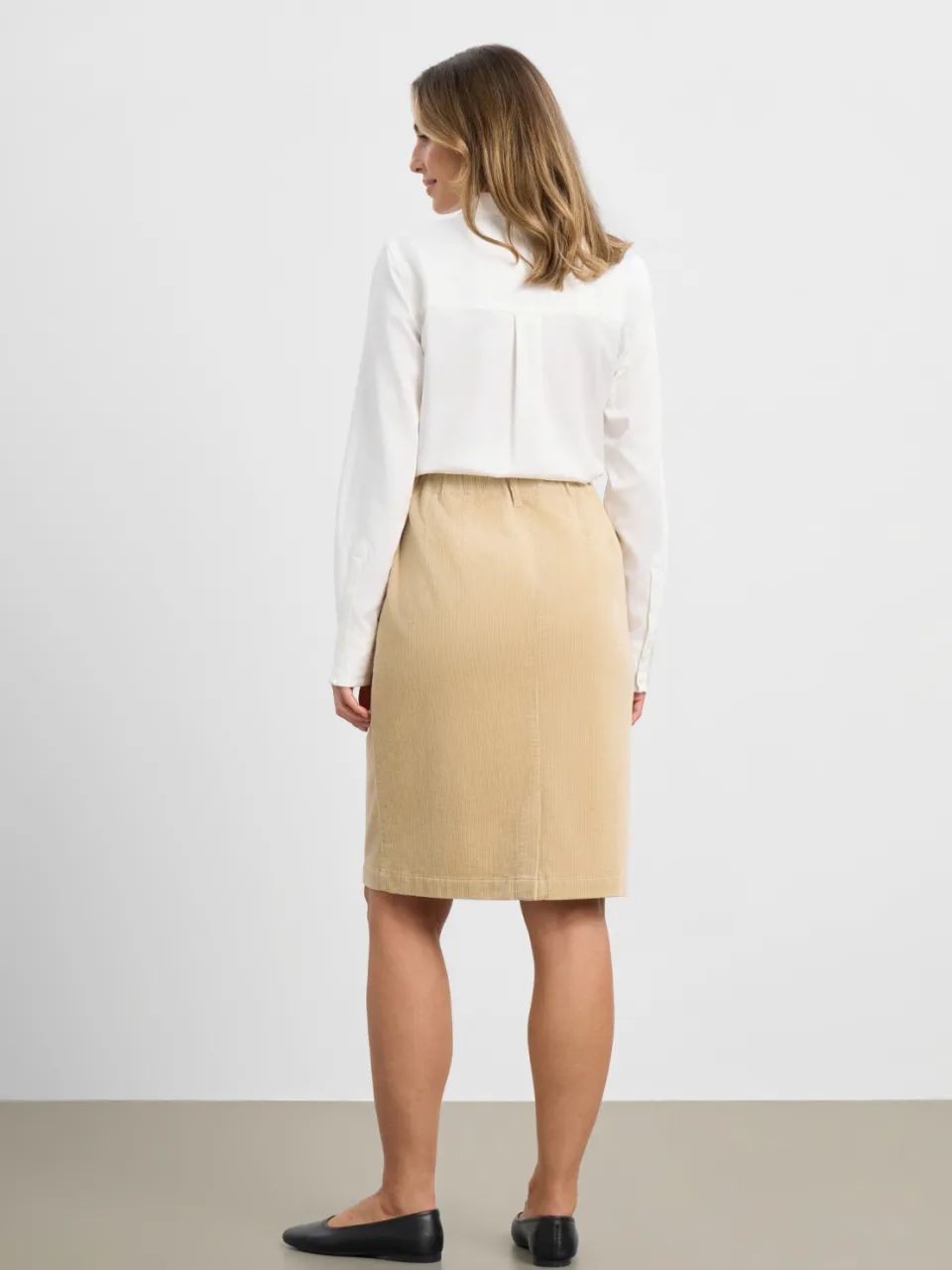 LAURIE dames vegan Rok Simone Cafe Latte beige, foto 2