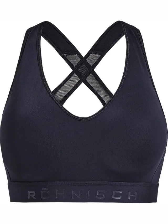 Rohnisch Embrace SportsBra CD Dames Sportbeha - Black Zwart