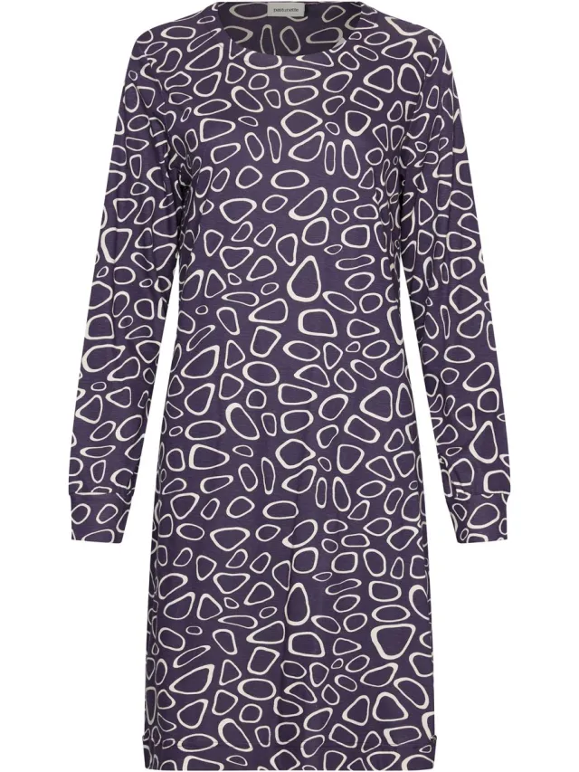 Pastunette Nachthemd - Purple Pebbles - Katoen/Modal - Paars
