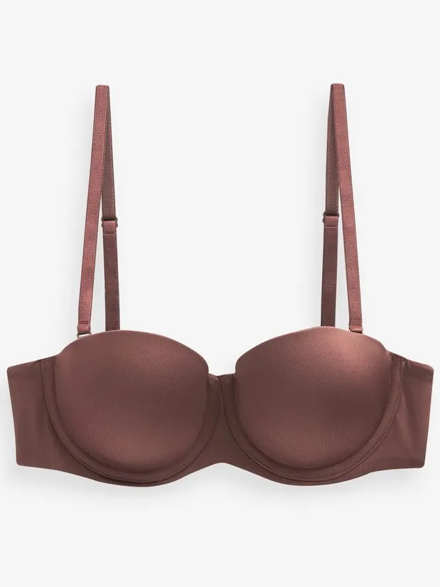 Next Dames - A-E push-up multiway beha zonder bandjes - Bruin Chocolate Nude