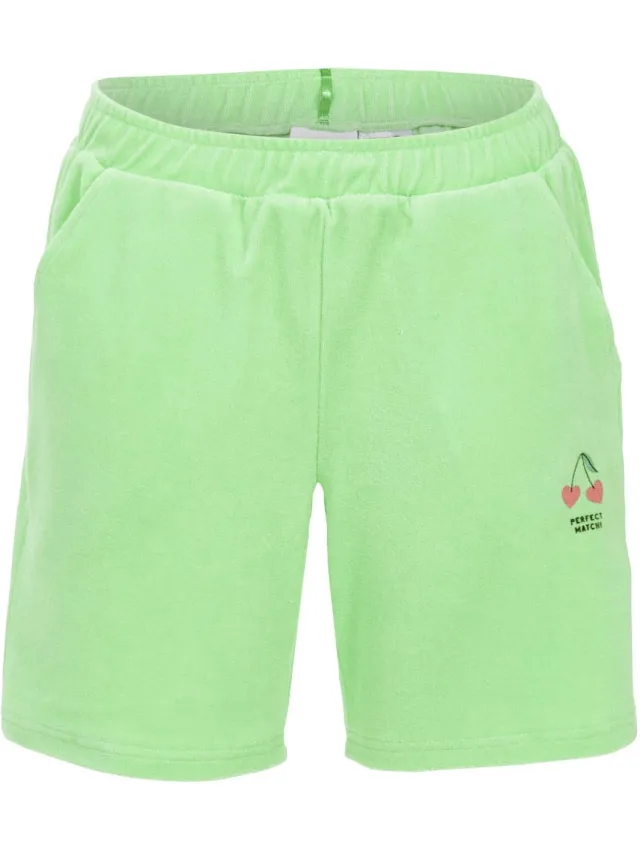 Ringella Badstoffen korte pyjamabroek groen - Groen - Maat - 38