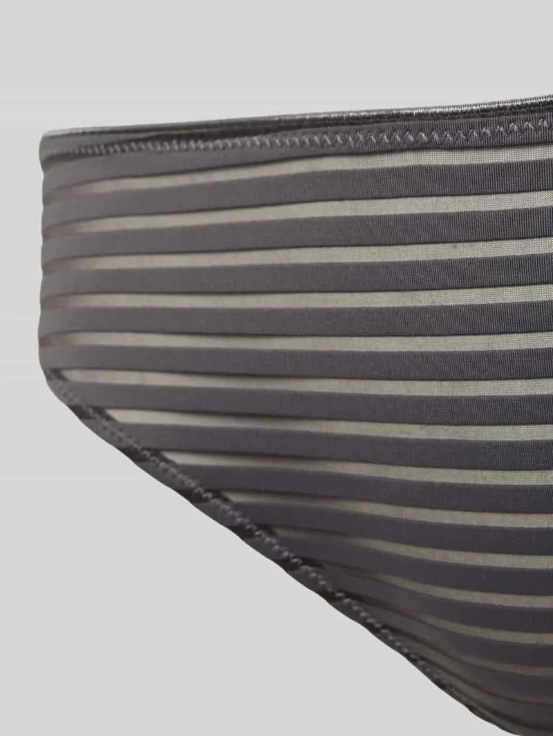 Marc O'Polo Slip met semi-transparant streepmotief zwart, foto 3