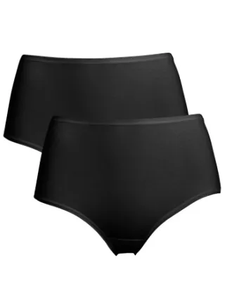 Trofé Midi Briefs Bamboo Mix slip zwart Zwart,Wit
