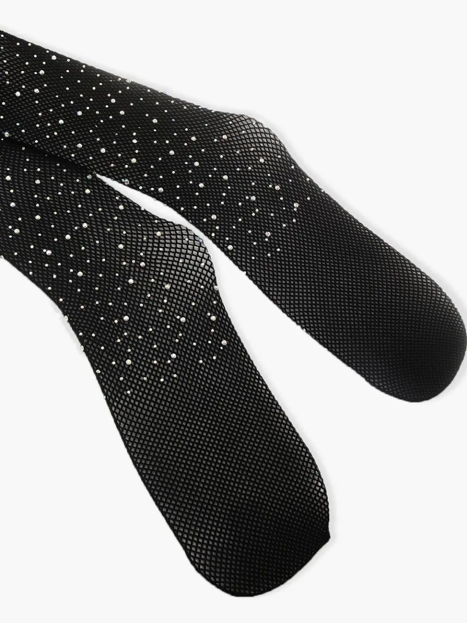 boohoo Dames Crystal Diamante Fishnet Panty's zwart, foto 4