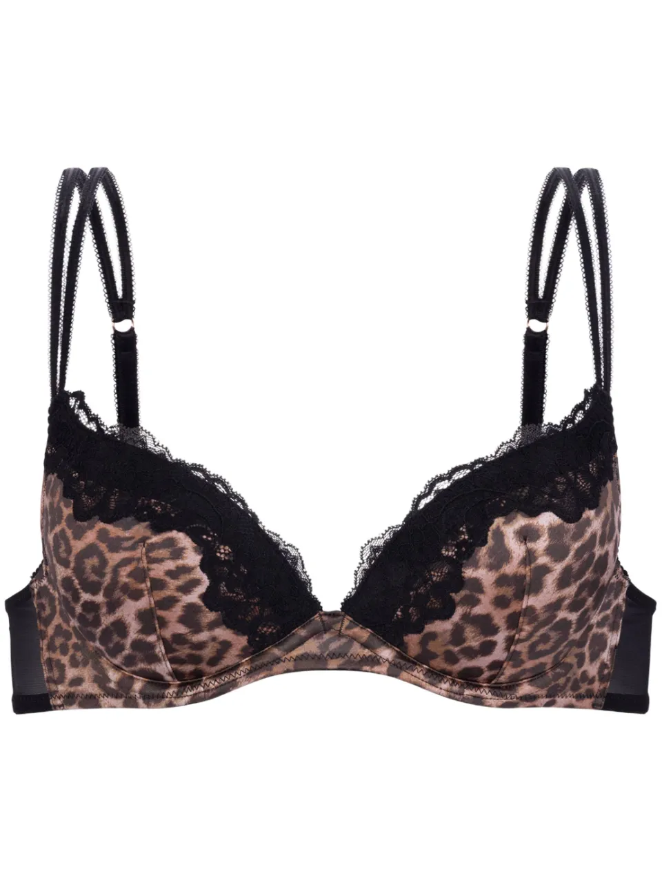 Dorina push-up bh met beugel panterprint bruin, foto 2