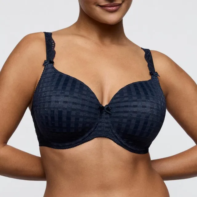 PrimaDonna Madison Voorgevormde Beugel Bh 0262121 Velvet Blue - maat EU 75F / FR Blauw
