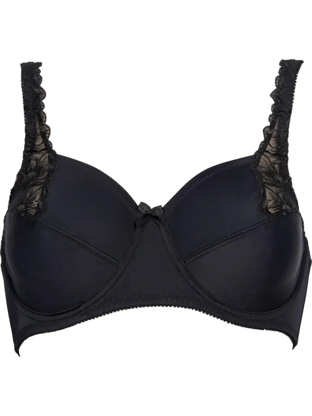 Elbrina EMBROIDERY Vrouwen Beha - Zwart