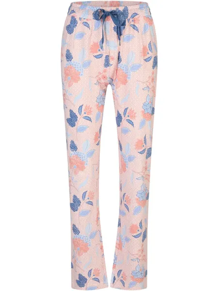By Louise Dames pyjama set lang blauw/roze gebloemd, foto 2