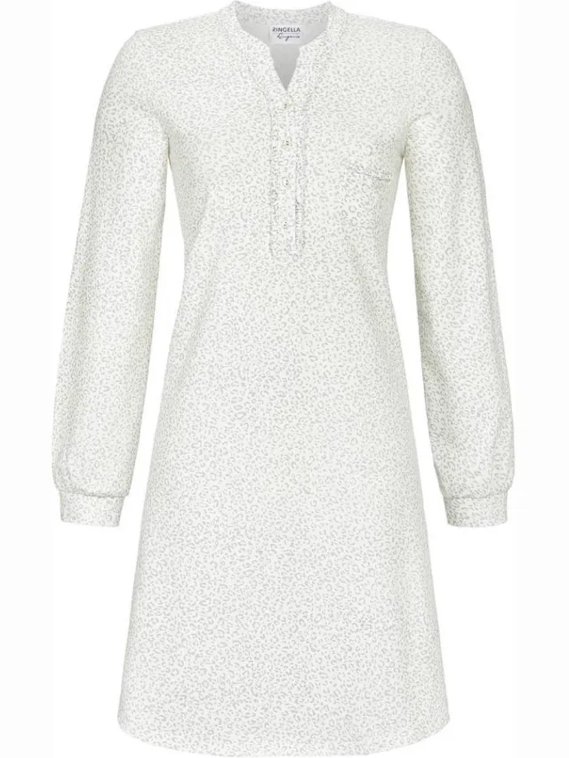 Ringella Winterfeeling - Nachtkleed – 4561008 – Champagne – Champagne/Blauw