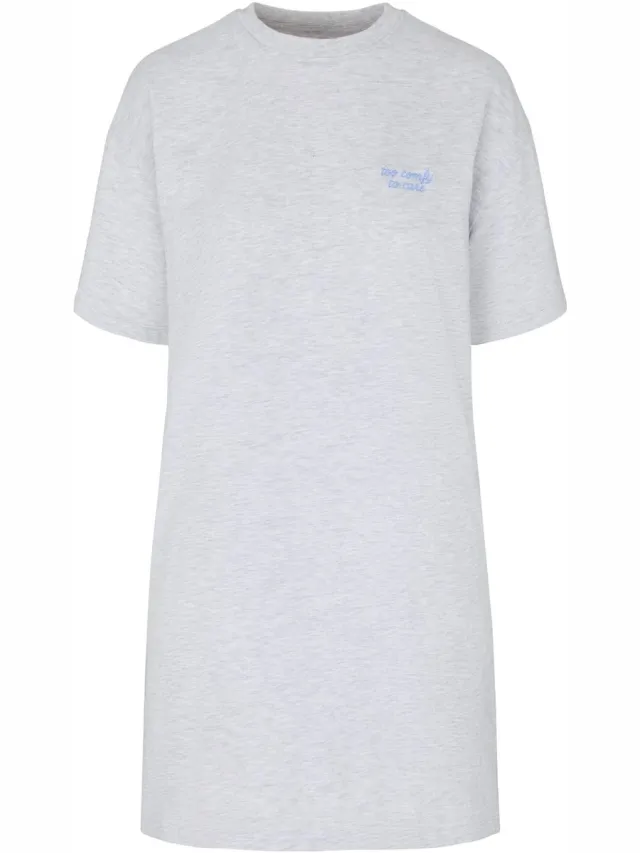 Hunkemöller Roundneck Nightshirt Grijs