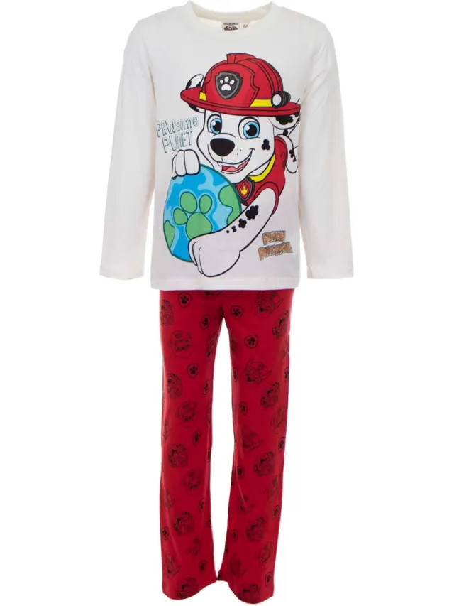 PAW Patrol "Pawsome Planet" pyjama 6 jaar Creme/rood