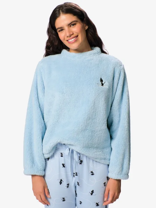 HEMA Takkie damestop teddy lichtblauw
