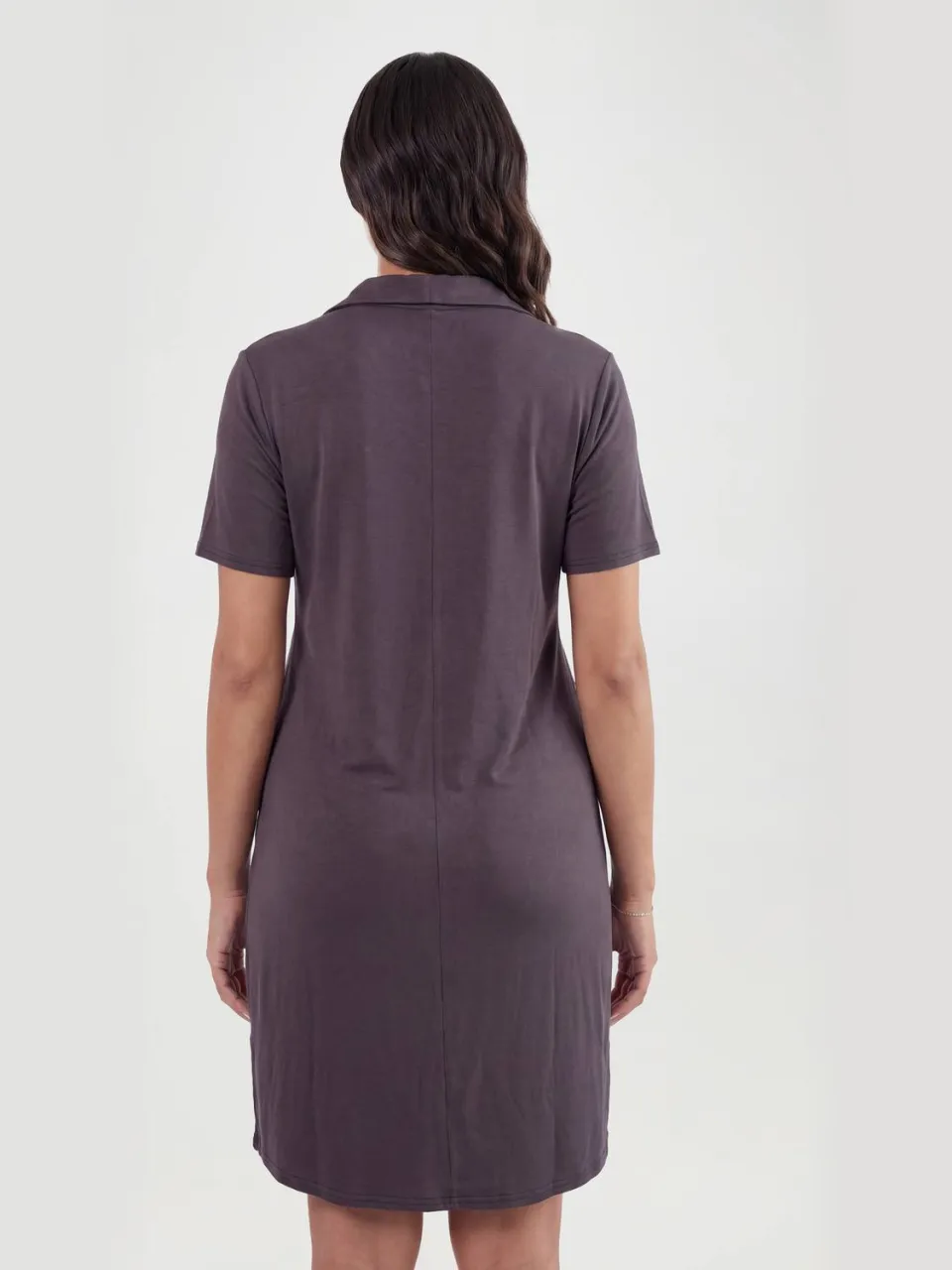 boohoo Dames Zwangerschaps Nachthemd Met Korte Mouwen asgrijs, foto 2