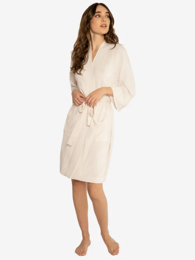 P.J. SALVAGE CO. Morgenmantel Robe Love & Lace beige
