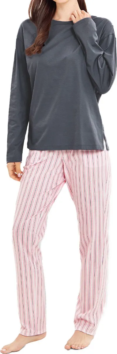 Rösch Dames pyjama Sleep & Relax grey