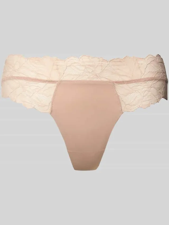Calvin Klein String van kant Beige