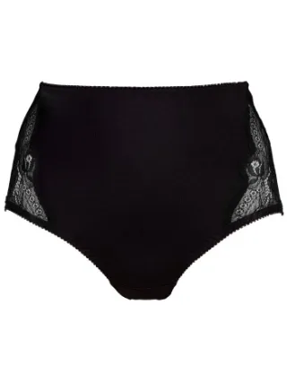 Missya Maggie high-waist slip zwart Zwart,Wit
