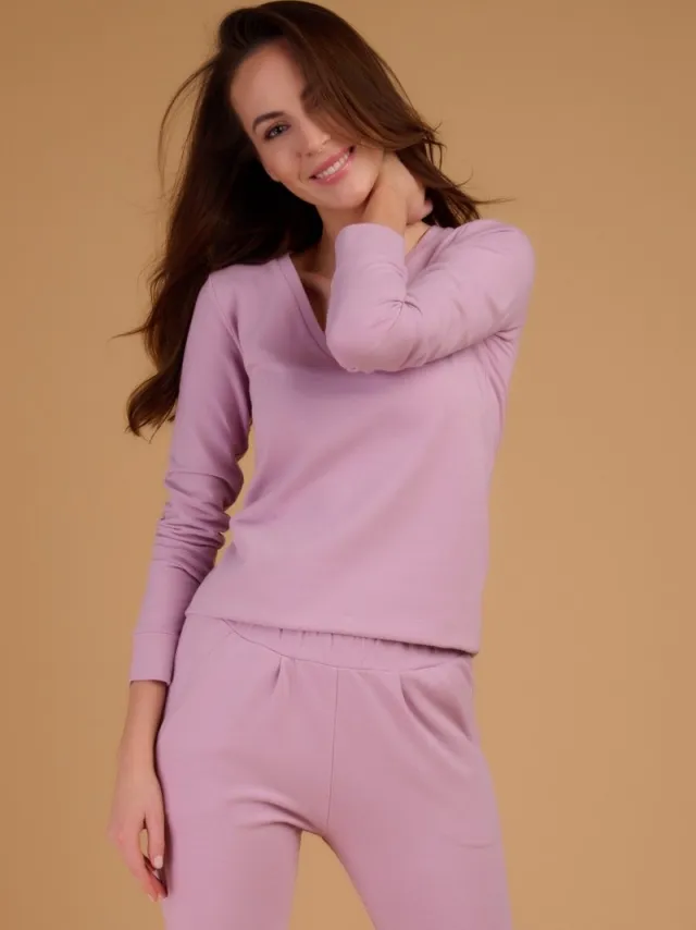ENDORFINELLA Katoenen Huispak Dames Detroit Roze