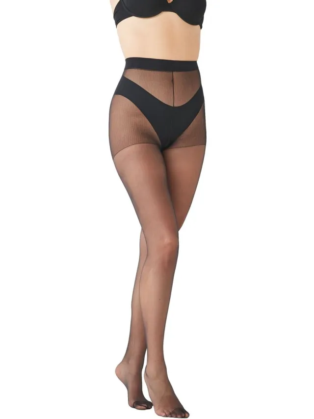 Next Dames - Set van 3 matte panty's van 15 denier - Zwart Black