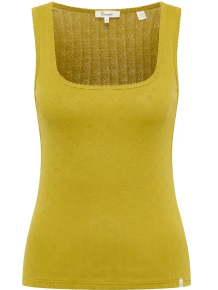 Tranquillo Rosaa jerseytop geel