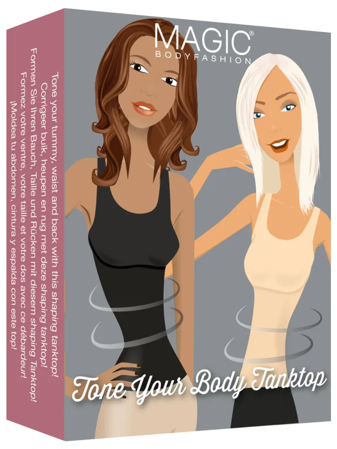 MAGIC Bodyfashion sterk corrigerend hemd Tone Your Body lichtbeige, foto 3