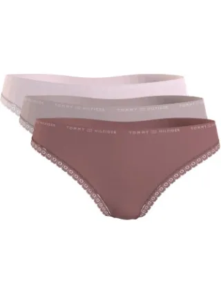 Tommy Hilfiger Lace Brief slip roze Zwart,Versch.kleure/Patroon,Roze,Grijs