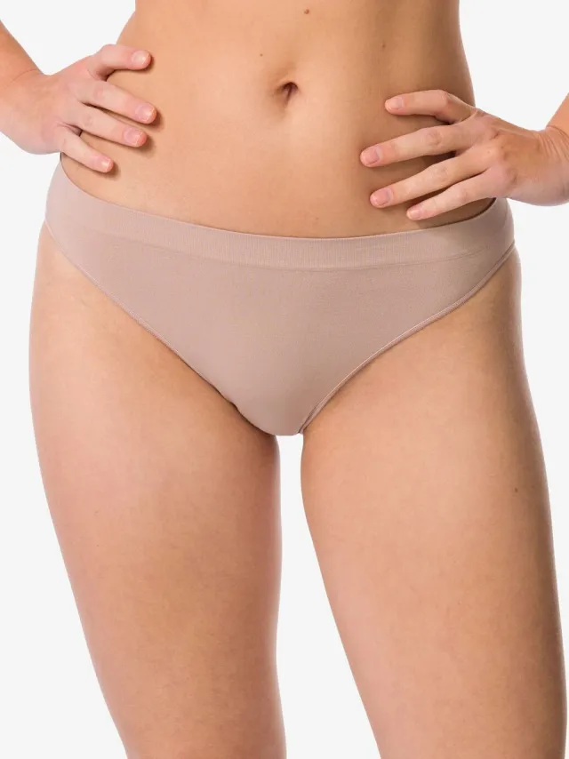 HEMA Damesslip naadloos micro beige (beige)