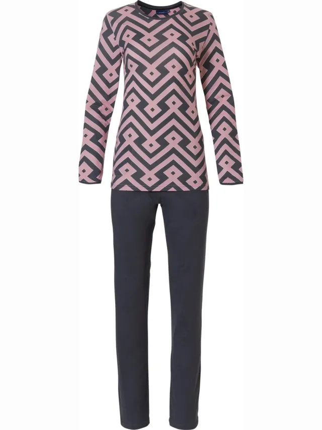 Pastunette Graphic Mauve - Pyjamaset - Roze/Grijs