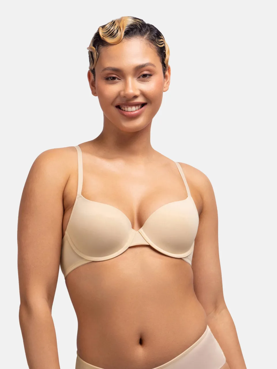Dorina Michelle T-shirt-bh met beugel lichtbeige, foto 4