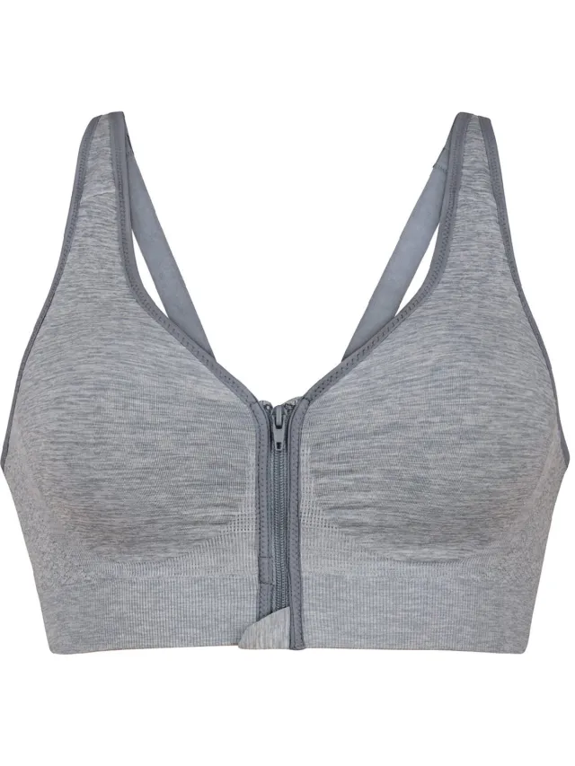 Anita Care Lynn voorgevormde Prothese bh met rits - Grey Melange
