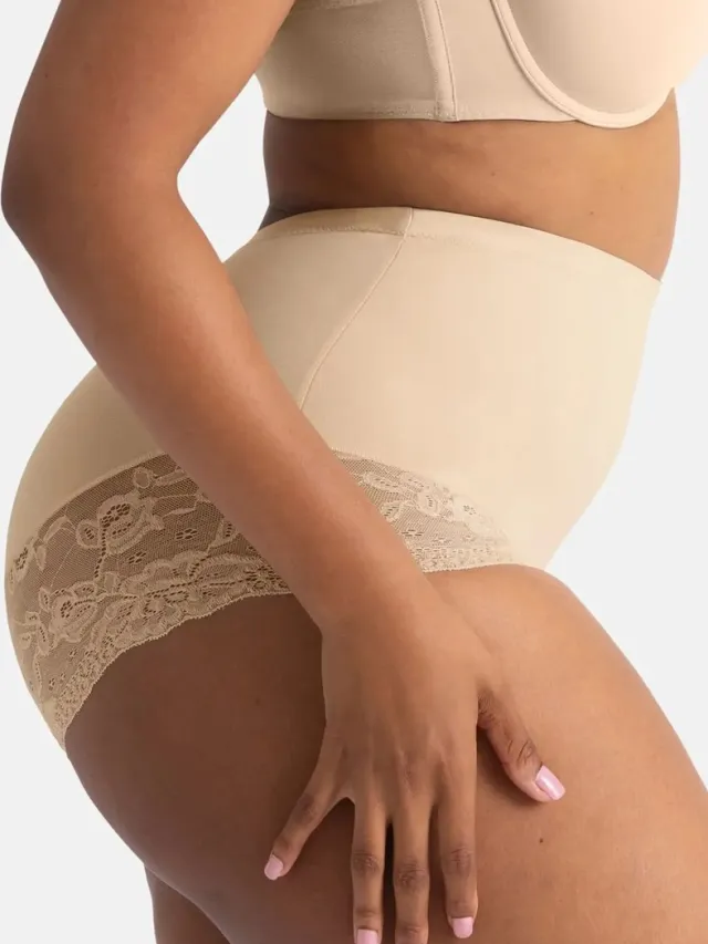 Dorina Corrigerende slip - Brigitte - Medium Control - M - beige