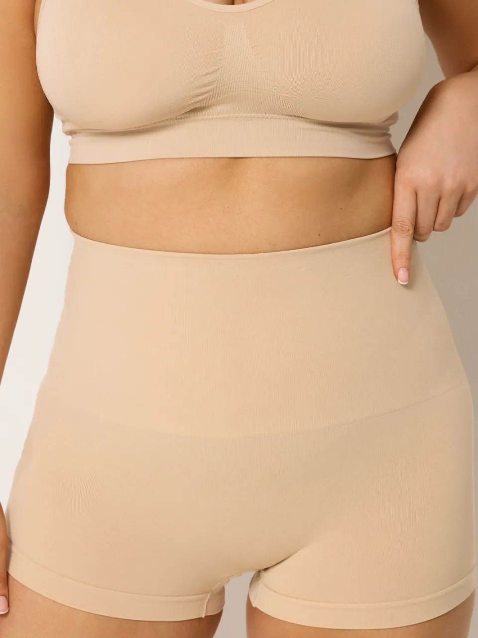 Yours 2Pack Zwarte En Huidkleur Naadloze Controlshorts Met Hoge Taille-42, foto 5