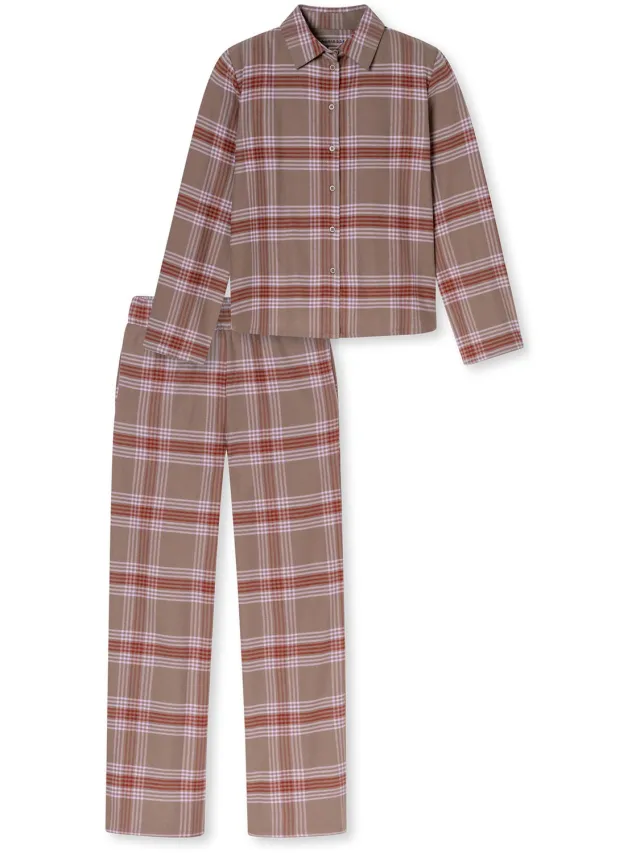 Schiesser flanellen dames pyjama met knoopsluiting - Ruit - Selected! Premium - 36 Schiesser flanellen dames pyjama met knoopsluiting - Ruit - Selected! Premium - 36