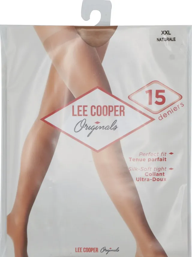 Lee Cooper Panty 15 deniers- Lee Cooper - xx-large 3 stuks - naturale- Perfecte pasvorm - Zeer elastisch - dunne panty NATUREL